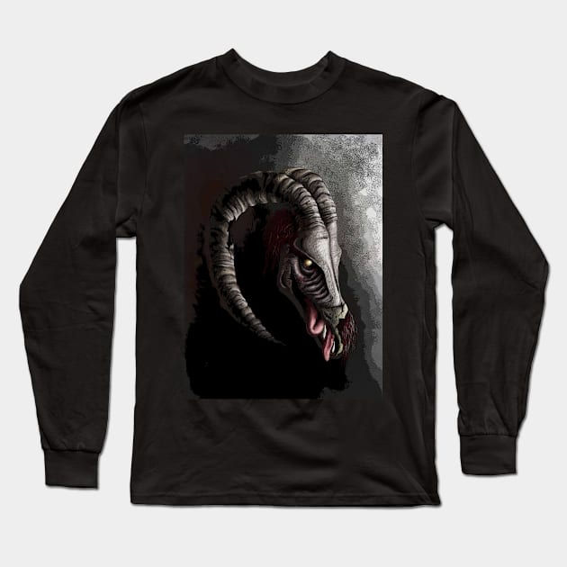 horror Long Sleeve T-Shirt by Motylda